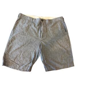 J.Crew Factory Gray 100% cotton Chino Shorts 10.5 inch inseam men size 38 J Crew